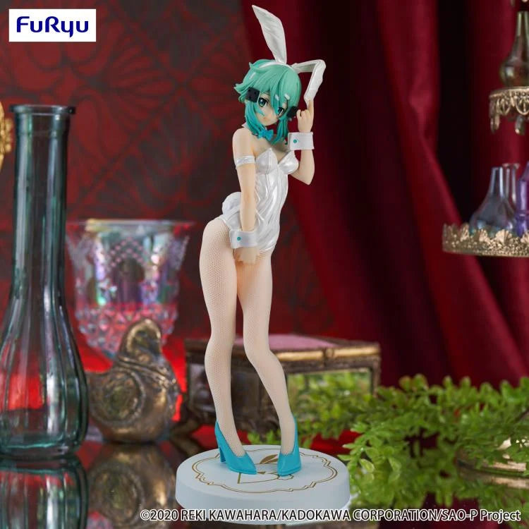 Sword Art Online Figure BiCute Bunnies SINON Pearl White ver. FuRyu
