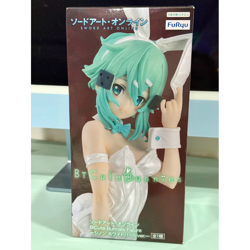 Sword Art Online Figure BiCute Bunnies SINON Pearl White ver. FuRyu